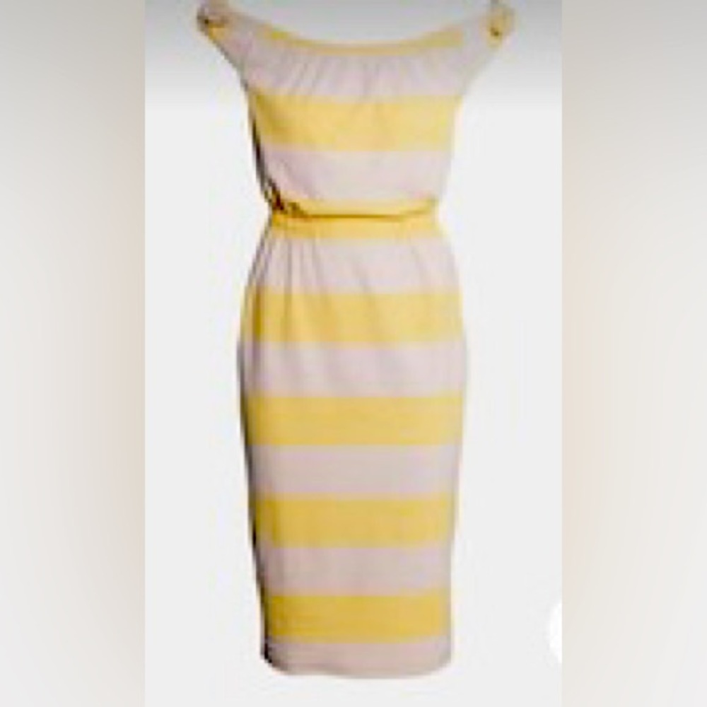 H&M Brand Yellow Stripe Terrycloth Dress - Size 12